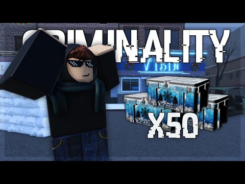 Видео: ОТКРЫВАЮ 50 НОВОГОДНИХ КЕЙСОВ В КРИМИНАЛИТИ! | Roblox Criminality