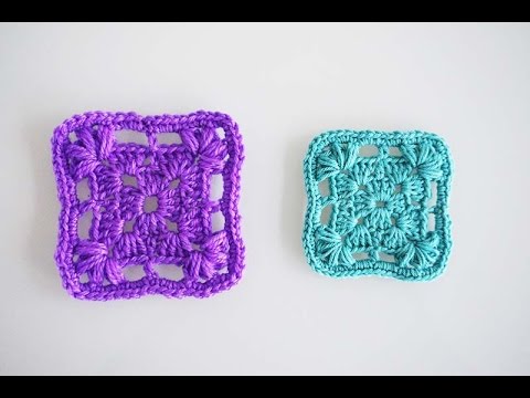 Видео: Квадратный мотив крючком / Crochet square motif