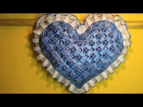 Видео: Буфы подушка Сердечко.