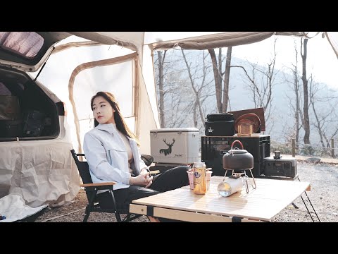 Видео: Круглосуточный уютный автомобильный СОЛО-кемпинг в горах