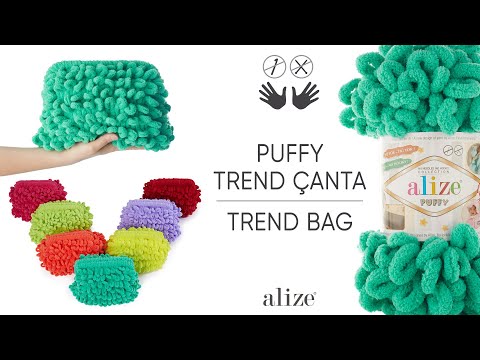 Видео: Alize Puffy ile Trend Çanta • Trend Bag • Трендовая сумка