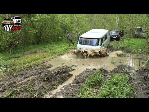 Видео: первый офф роуд выезд уаз буханка на бездорожье после капремонта двигателя. 1 часть