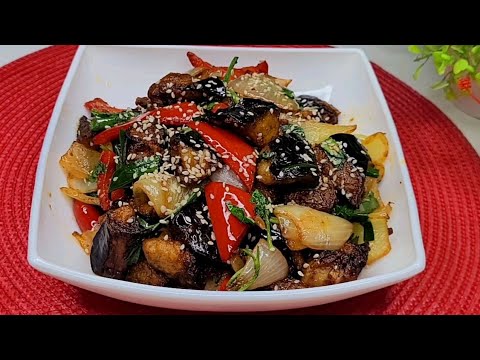 Видео: КИТАЙСКИЕ БАКЛАЖАНЫ КИСЛО-СЛАДКИЕ САЛАТ. ОЧЕНЬ ВКУСНЫЙ СЫТНЫЙ САЛАТ ИЗ БАКЛАЖАНОВ.