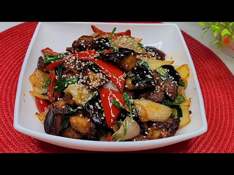 Видео: КИТАЙСКИЕ БАКЛАЖАНЫ КИСЛО-СЛАДКИЕ САЛАТ. ОЧЕНЬ ВКУСНЫЙ СЫТНЫЙ САЛАТ ИЗ БАКЛАЖАНОВ.