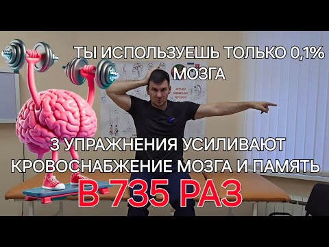 Видео: ПАМЯТЬ И КРОВОСНАБЖЕНИЕ МОЗГА увеличивается в 725 раз если эти 3 упражнения сделал