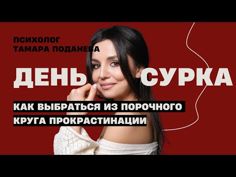 Видео: День сурка: как выбраться из порочного круга прокрастинации | Психолог Тамара Поданева