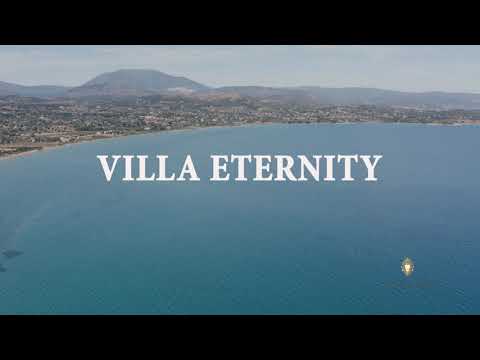 Видео: Вилла Этернити: новая большая хай-тек вилла у пляжа, аренда в Петроталасса, Порто Хели, Греция