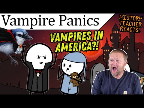 Видео: Глупая история охоты на вампиров | BlueJay | Реакция учителя истории