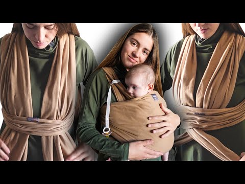 Видео: Намотка слинга "Крест под карманом" Love&Carry 👶 Как надеть трикотажный слинг-шарф 🌴 POLI NA PALME