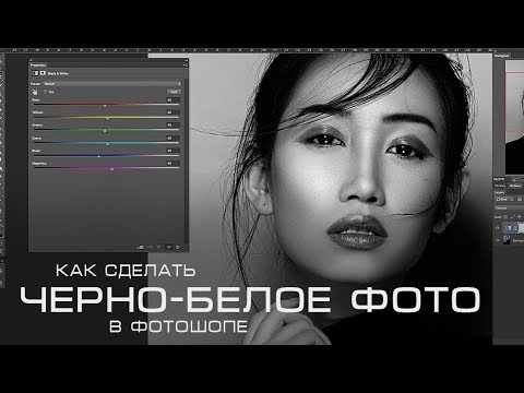 Видео: Как Сделать Черно-Белое Фото в Фотошопе