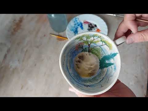 Видео: Керамика.Подглазурная роспись.