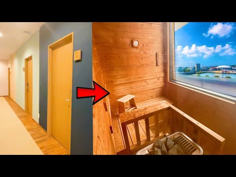 Видео: Капсульный отель за 14 долларов в Японии с собственной сауной | КАБИНА И ОТЕЛЬ ReTIME