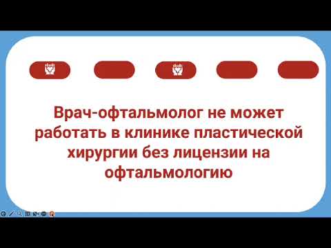 Видео: Блефаропластика глазами офтальмолога (подводные камни правовых аспектов)