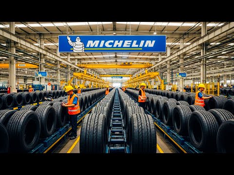 Видео: Как Производятся Автомобильные Шины На Гигантской Производственной Линии Michelin