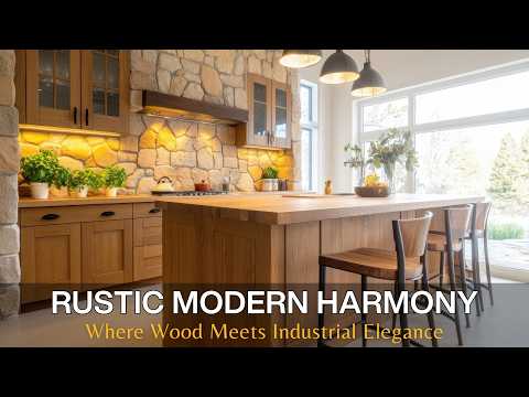 Видео: Гармония деревенского модерна: сочетание восстановленной древесины и элегантного индустриального ...