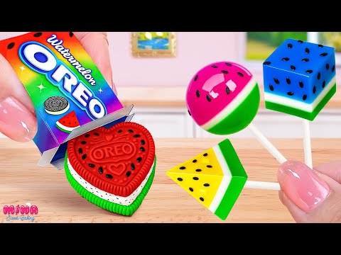 Видео: 🍉Арбузное желе против рецепта торта «Сердечко Орео»🍉Лучший сладкий миниатюрный фруктовый десерт |...