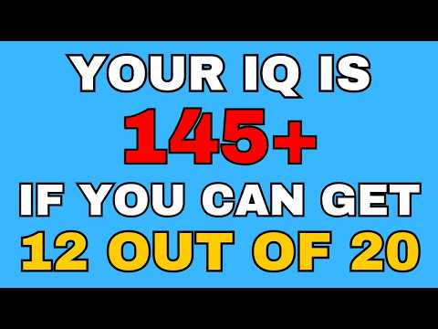 Видео: Сможете ли вы получить 6 из 20? Если да, то вы ОЧЕНЬ умны!