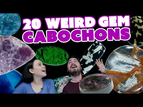 Видео: Распаковка экзотических кабошонов из драгоценных камней | От андрадита до Ксаксима