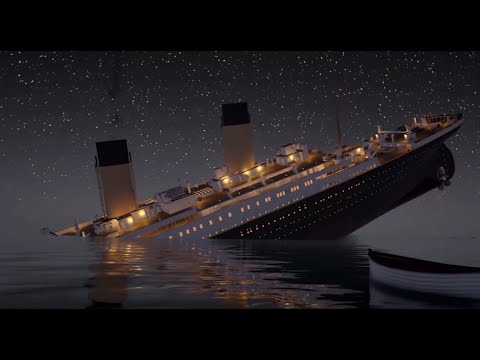 Видео: Титаник тонет в ускоренном времени.