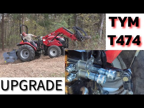 Видео: Модернизация трактора TYM T474 — два задних пульта дистанционного управления