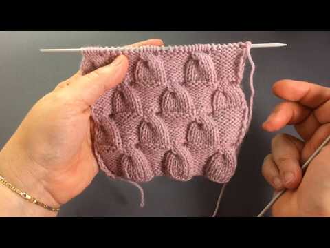 Видео: Узор для зимней шапочки / Вязание спицами.