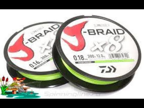 Видео: Обзор плетенки 0.16 на разрыв Daiwa J-Braid x8. Fishing line