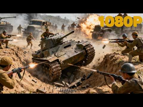 Видео: Японские танки попали в ловушку, 8-я армия их уничтожает⚔️ Кунг-фу