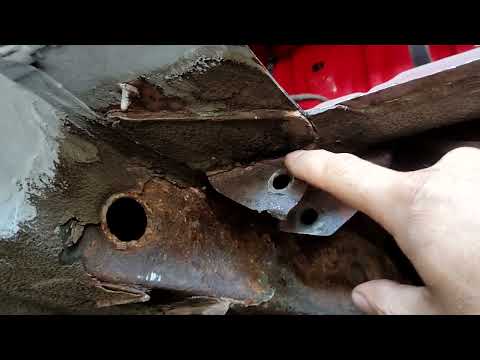 Видео: Ремонт кузова Ауди 100 C4. Продолжаю сварочные работы. Крепление балки. Часть 4.