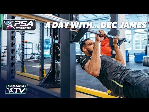 Видео: Сквош: День с... Декланом Джеймсом
