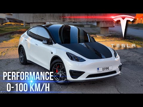 Видео: Замеряем TESLA MODEL Y Performance 0-100 | 535hp в Тесла Модель Y Перформанс
