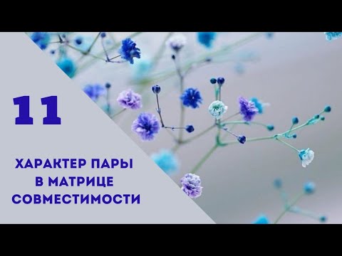 Видео: Совместимость.11 энергия в характере пары.Матрица судьбы.