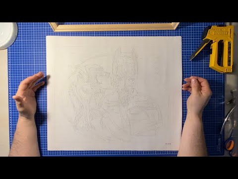 Видео: Как натянуть холст картины по номерам на подрамник.