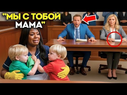 Видео: Горничная, обвинённая миллиардером, пришла в суд без адвоката пока его сыновья-близнецы не появились