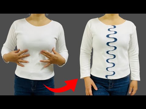 Видео: Было бы жаль пропустить это видео, трюк, чтобы расширить и обновить футболки