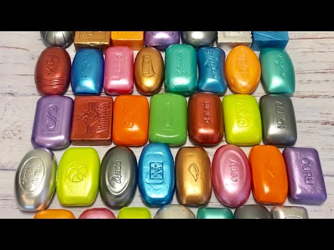 Видео: ASMR Soap/ cutting dry paint soap/ резка сухого крашенного мыла/ много мыла