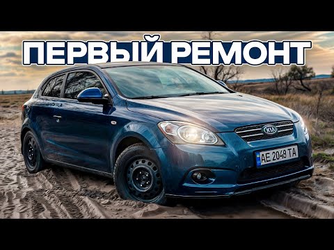 Видео: Первый РЕМОНТ. Переобулся на зиму. Kia Ceed 2008