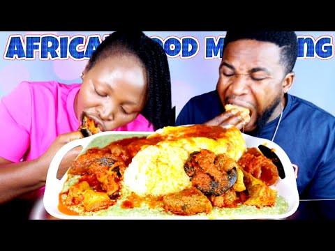 Видео: ОЧЕНЬ ВКУСНО!! РАГУ ИЗ ФУФУ И БЕЛОГО ОКРАСА И ФУФУ МУКБАНГ | АФРИКАНСКАЯ КУХНЯ