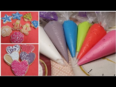 Видео: Роял айсинг за декорация на сладкиши!Royal icing for cake decoration!