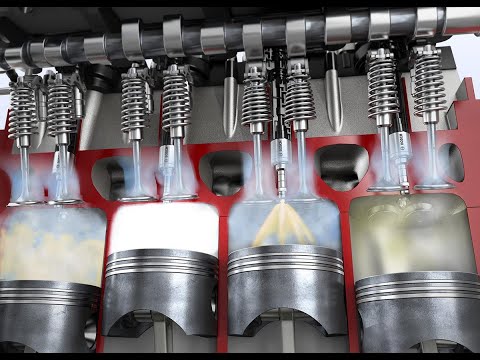 Видео: Старая школа. Процесс горения в дизеле.