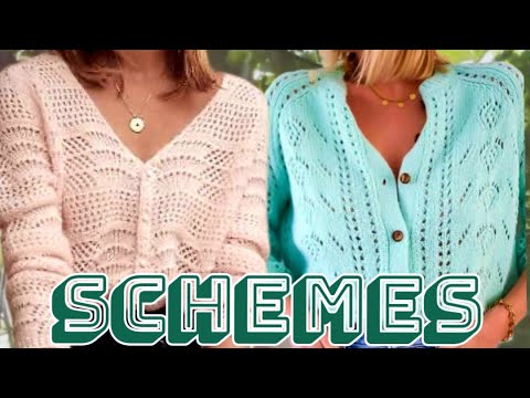 Видео: СХЕМЫ ВЯЗАНИЯ: Ажурный женский кардиган. KNITTING PATTERNS: Openwork women's cardigan.