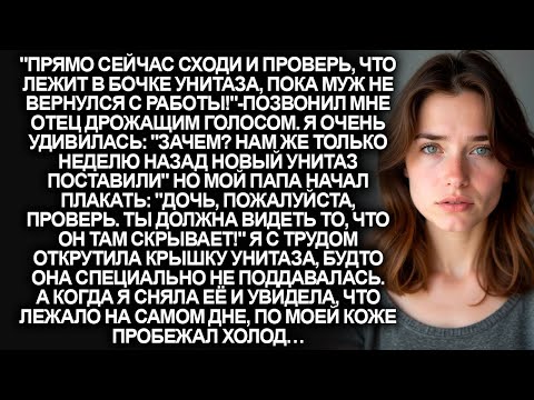 Видео: ''Пока муж не вернулся с работы, сходи и проверь, что у вас в бочке унитаза!''- сказал отец.Но когда