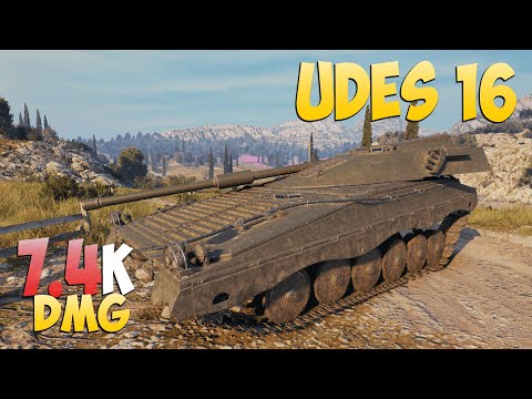 Видео: UDES 16 - 5 Kills 7.4K DMG - В топе! - Мир Танков