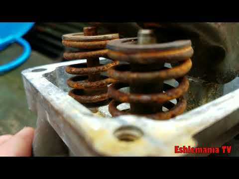 Видео: Погнутые толкатели в двигателе газонокосилки! В чём причина?