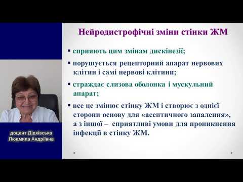 Видео: Лекція "Основні симптоми та синдроми при захворюваннях жовчовивідних шляхів. Хронічний холецистит."