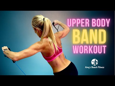 Видео: Тренировка с лентой для верхней части тела и наращивания мышечной массы — 22 минуты в домашних ус...