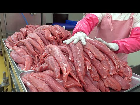 Видео: потрясающее массовое производство! процесс приготовления тонкацу - пищевая фабрика в корее