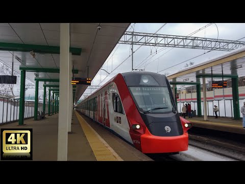 Видео: Стрешнево - Подольск. МЦД 2. 13.02.2022 год. Москва.