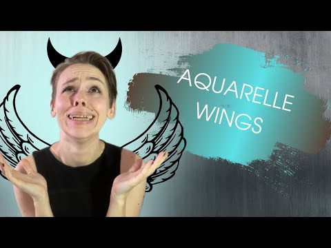 Видео: Акварель ручной работы Aquarelle Wings - блестяшки, хамелеоны, обычные цвета | ОБЗОР