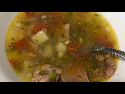 Видео: Суп из рыбных консервов с рисом. Простой, сытный, очень вкусный.