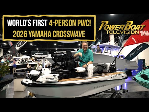 Видео: Yamaha Crosswave 2026: первый в истории четырёхместный гидроцикл